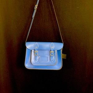 The Leather Satchel Company cobalt blue 12”